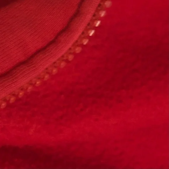 Size Fox Red Zippered Hoodie with Fox Logo Vintage - Picture 3 of 11